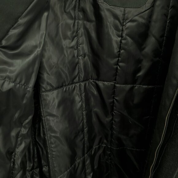 TUMI Tech Grey Wool Insulated Quilt Lined Zip-Up Jacket/Pea Coat XXL - Picture 7 of 16